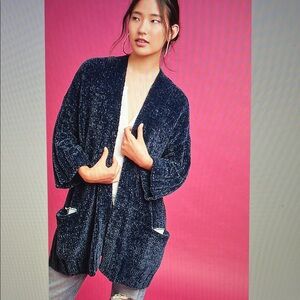 Anthropologie Chenille Cardigan by Moth